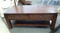 Coffee Table 2 Drawer With Undershelf