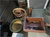 LARGE GROUP OF FLOWER POTS - TERRA COTTA AND