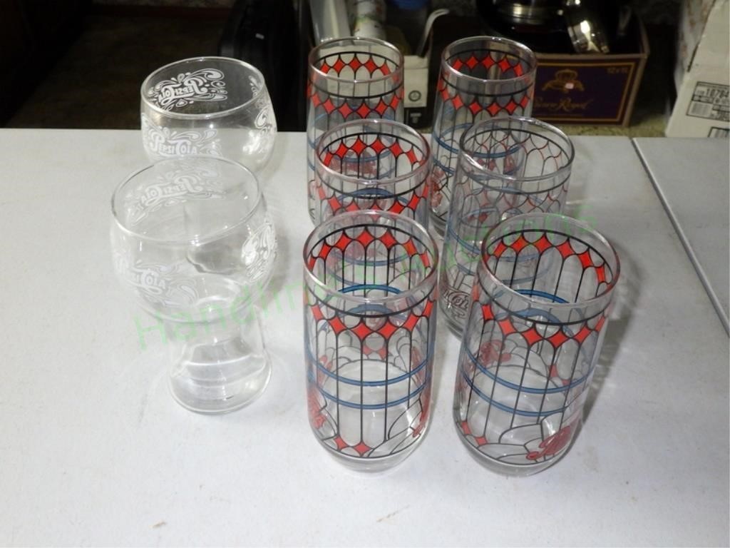 Pepsi Cola Glasses - Vintage