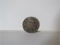 1900 CANADIAN  25 CENTS  SILVER COIN