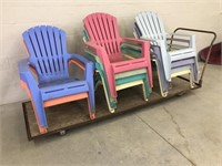 10 Plastic Colorful Adirondack Chairs