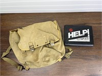 Military Musette Bag and CB Radio
