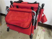 Pair of red stadium seats (gently used) (G)
