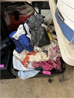 LARGE BIN OF CLOTHES