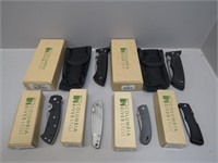 6 CRKT folding knives in their original boxes –