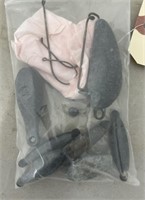 Zip lock bag of Fishing weights
