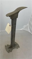 Cobble shoe stand 15 in tall.