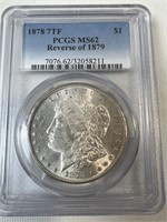 1878 7TF PCGS MS62 Morgan Silver Dollar