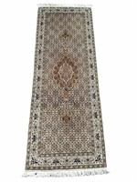 HAND KNOTTED PERSIAN WOOL & SILK TABRIZ RUNNER