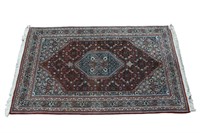 ANTIQUE PERSIAN BIJAR HAND KNOTTED RUG