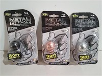 Three Sealed Metal Chuckz Toys