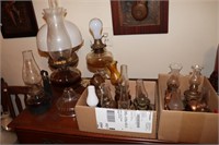 Lamp lot including Rayo with shade and other oil