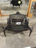 ANTIQUE CAST IRON FIREPLACE INSERT- missing one