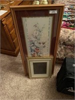 Floral Print and Picture Frame