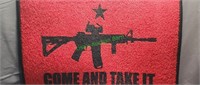 Door mat come and take it 18 x 27