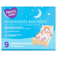 Parents Choice Disposable Bedmats 9ct Az3