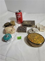 Collection of jewelery & trinket boxes