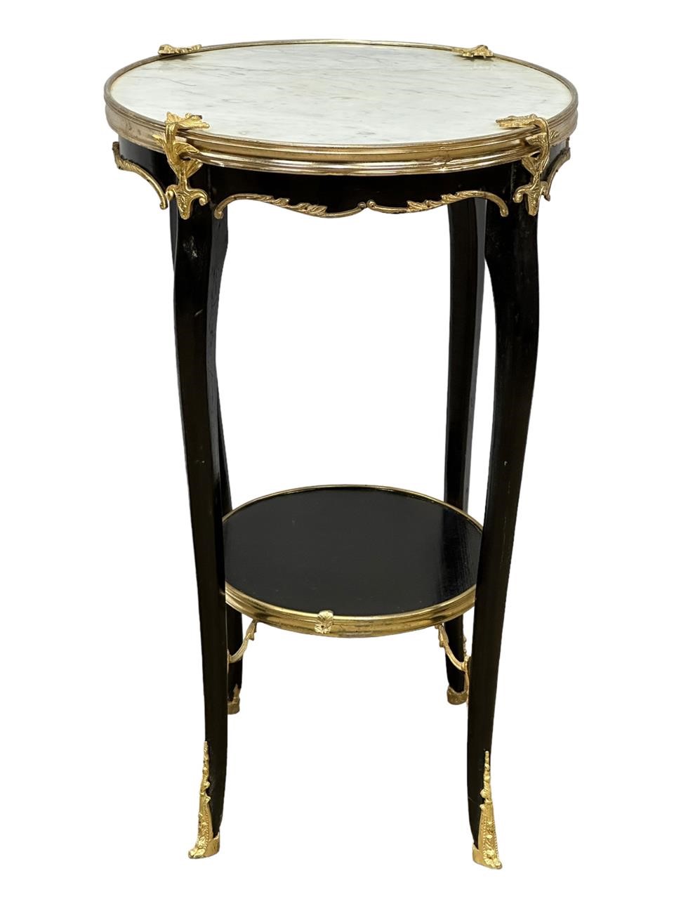 Marble Top Ormolu Side Table