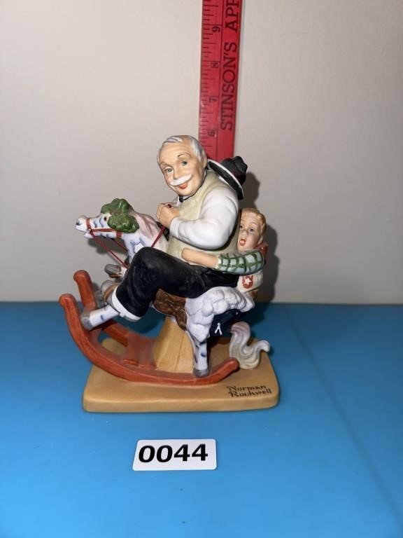 Vintage Norman Rockwell Figurines "Gramps at the