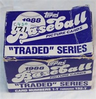 1988 TOPPS TRADED SERIES BASEBALL CARDS