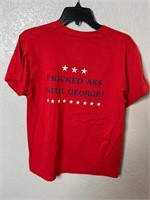 Vtg 84 Vice Presidents Campaign I Kicked Ass Shirt