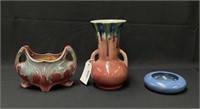 3 Pieces of Art Pottery