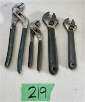 Adjustable Wrenches and Water Pump Pliers