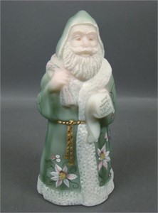 Fenton Santa with Christmas List Figurine