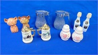 Lot Of Salt & Pepper, Syrup Pourers & More