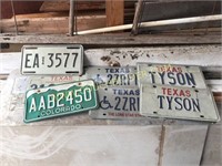 Large lot of license plates