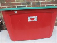 40 Gallon Tote with Lid -Red