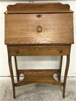 Vintage Oak Secretary Desk