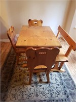 CABIN WOODSY DINING TABLE & CHAIRS