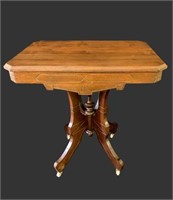 Walnut Victorian Parlor Table