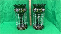 Stunning pair of Victorian lusters