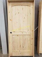 Arch Top Knotty Pine 32" Right Hand  Interior Door