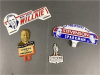 Vintage Presidential License Plate Toppers