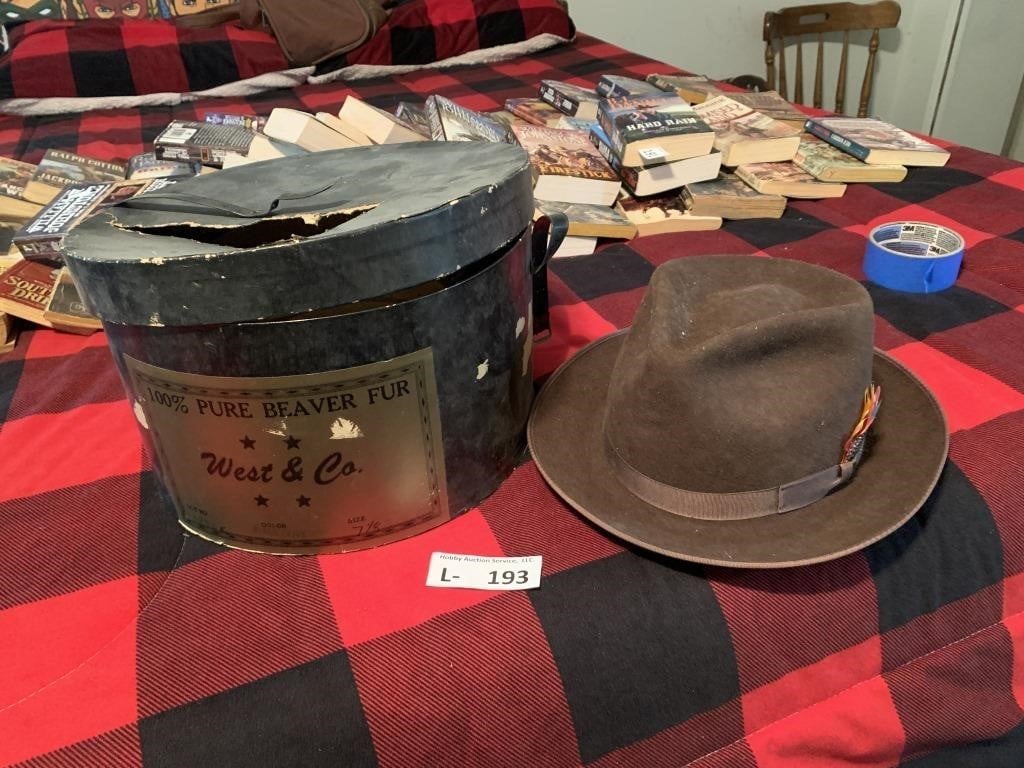 Vintage West & Co Beaver Fur Hat