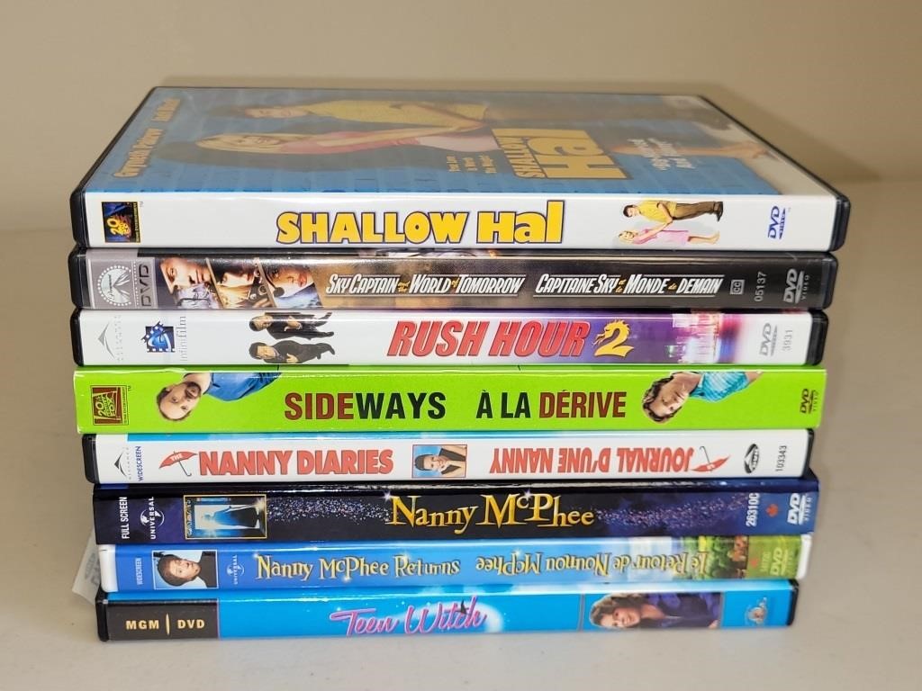 BUNDLE OF 8 DVDs