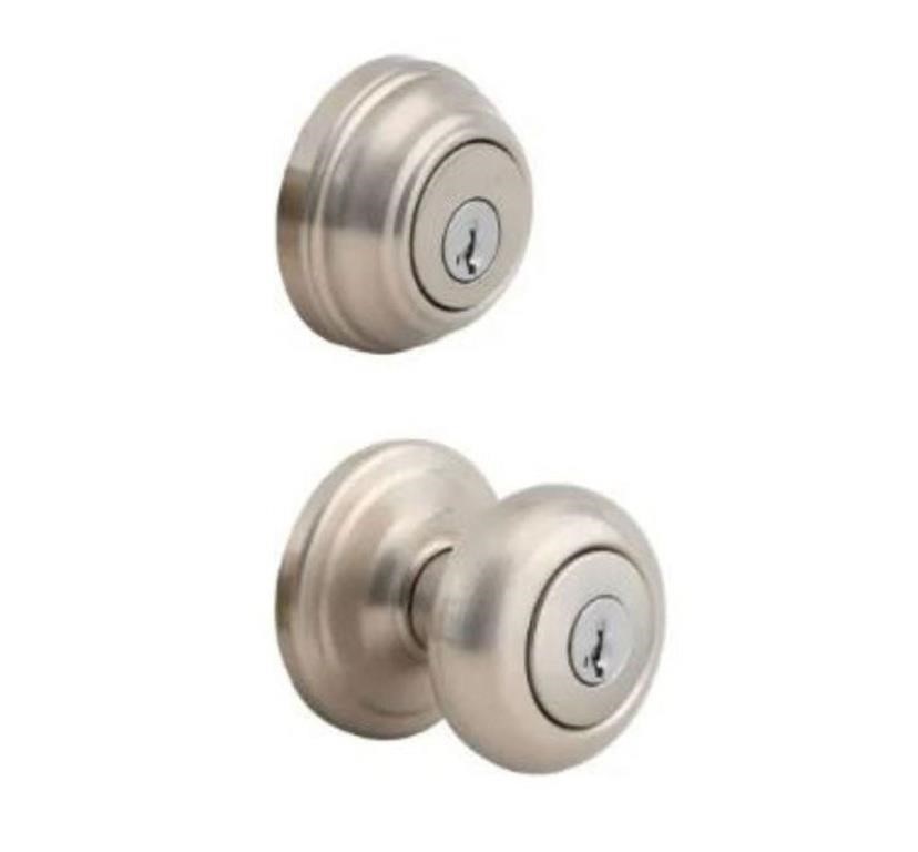 C2402  Kwikset Juno Combo Pack Knob, Clearpack