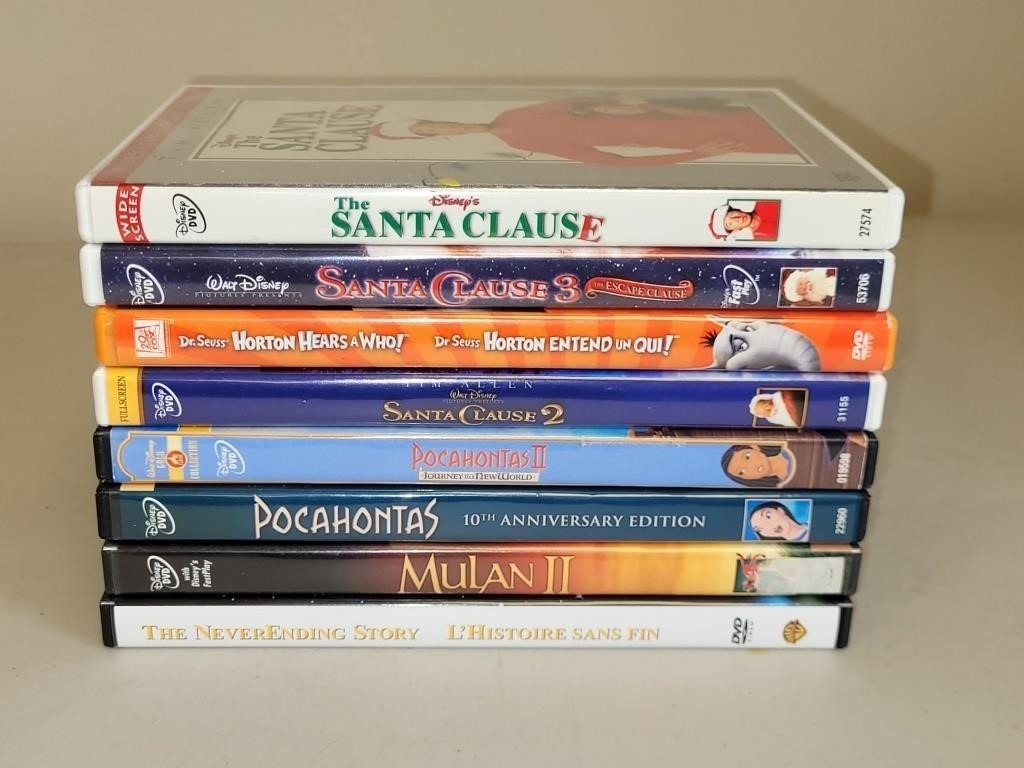 BUNDLE OF 8 DVDs