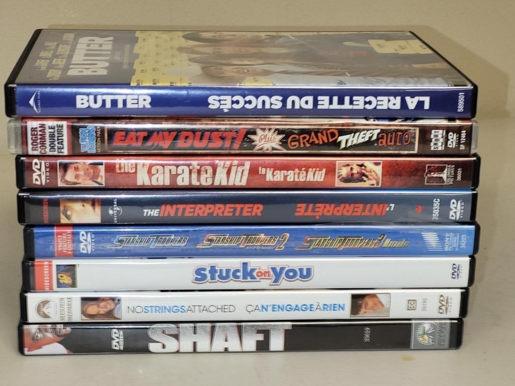 BUNDLE OF 8 DVDs