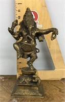 Brass dancing Ganesh figurine