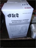 Submersible 1 1/4HP sewage water pump