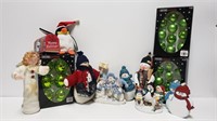 NIP Green Ornaments, Snowmen & Other Holiday Items