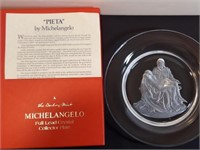 Michaelangelo's Pieta Lead Crystal Decorative
