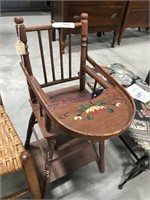 Doll high chair w/ flip tray