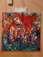 Barbara Swarovski "Red Curls and Irises"