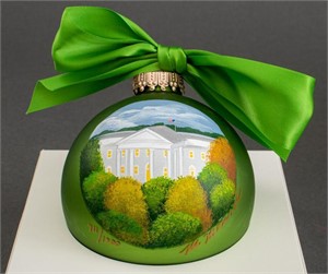 White House Christmas Ornament Signed, ca 2007