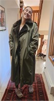 Vintage Ermine Lined Trench Coat